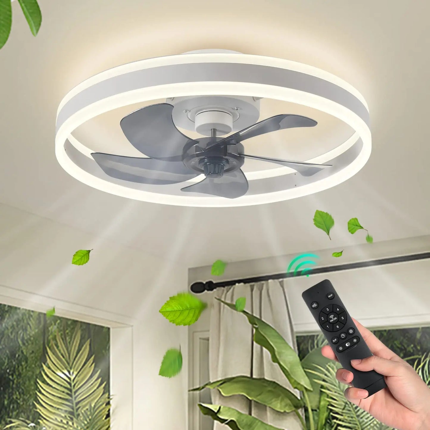 Ceiling Fan With Light And Remote Control