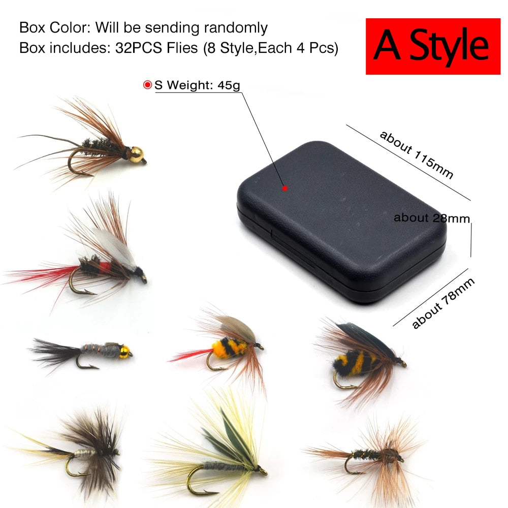 Fishing Lure Dry/Wet Flies Nymphs Ice Fishing Lures Artificial Bait storage - outpostpocket