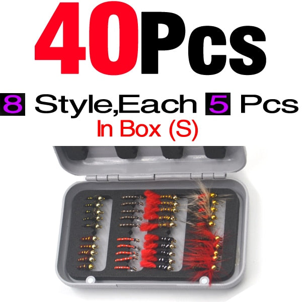 Fishing Lure Dry/Wet Flies Nymphs Ice Fishing Lures Artificial Bait storage - outpostpocket