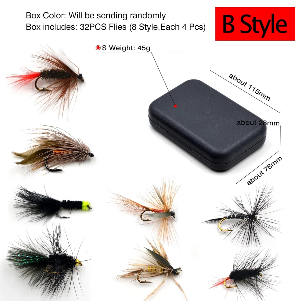 Fishing Lure Dry/Wet Flies Nymphs Ice Fishing Lures Artificial Bait storage - outpostpocket