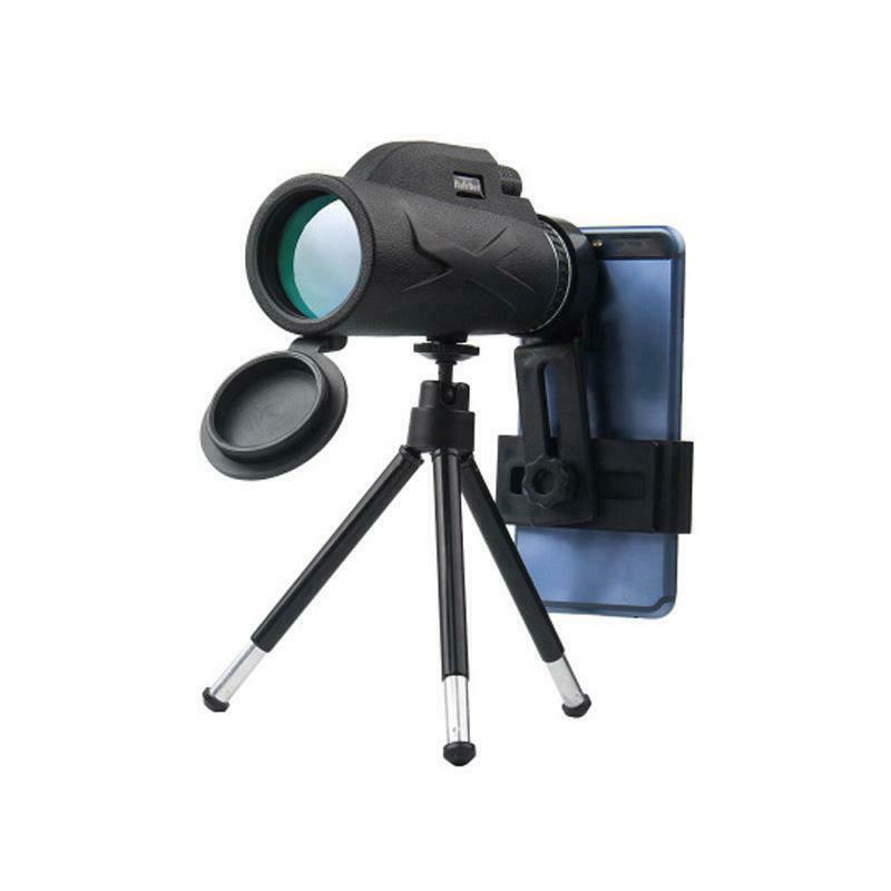 BAK4 80X100 Zoom HD Lens Prism Hiking Monocular Telescope W/Phone Clip&amp;Tripod