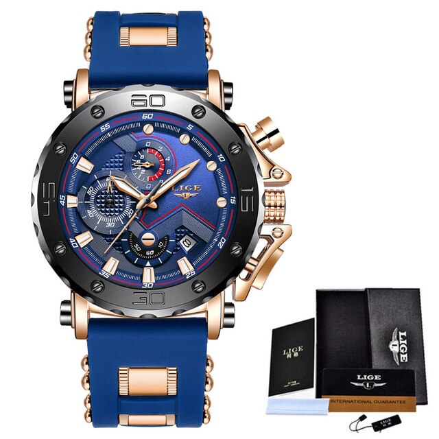 2023 Luxury Mens Watches Original Case Large Dial Watch Men Business Wristwatch Sports Watch for Men - outpostpocket