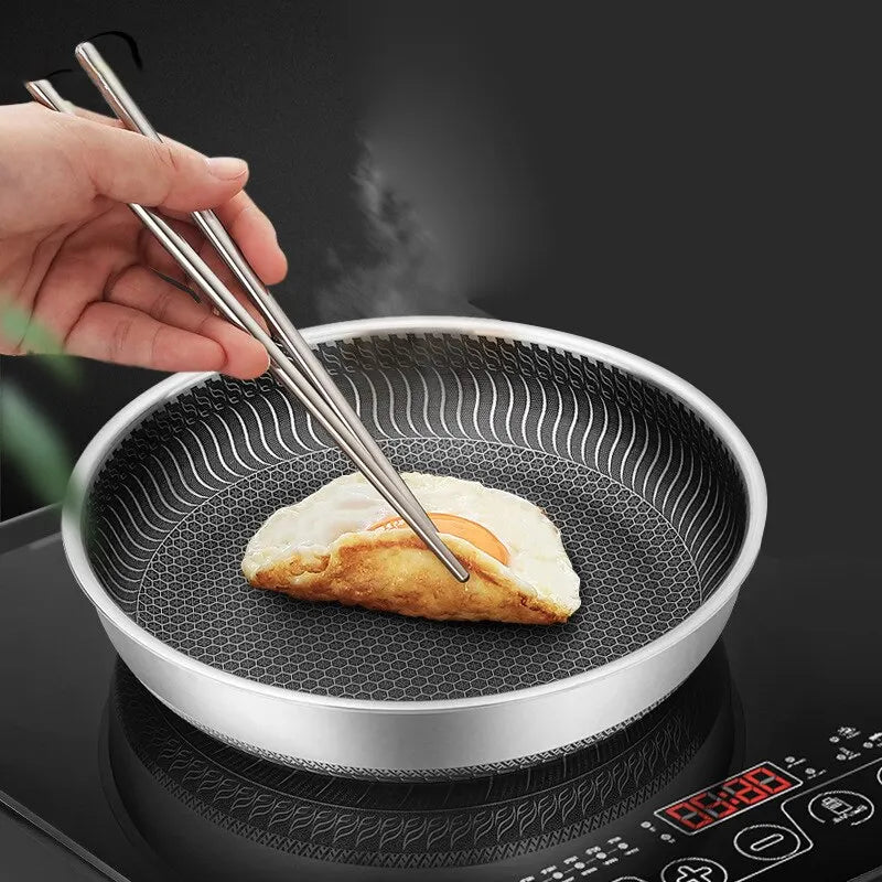 Whole Body Tri-Ply Stainless Steel Frying Pan suitable for all stoves