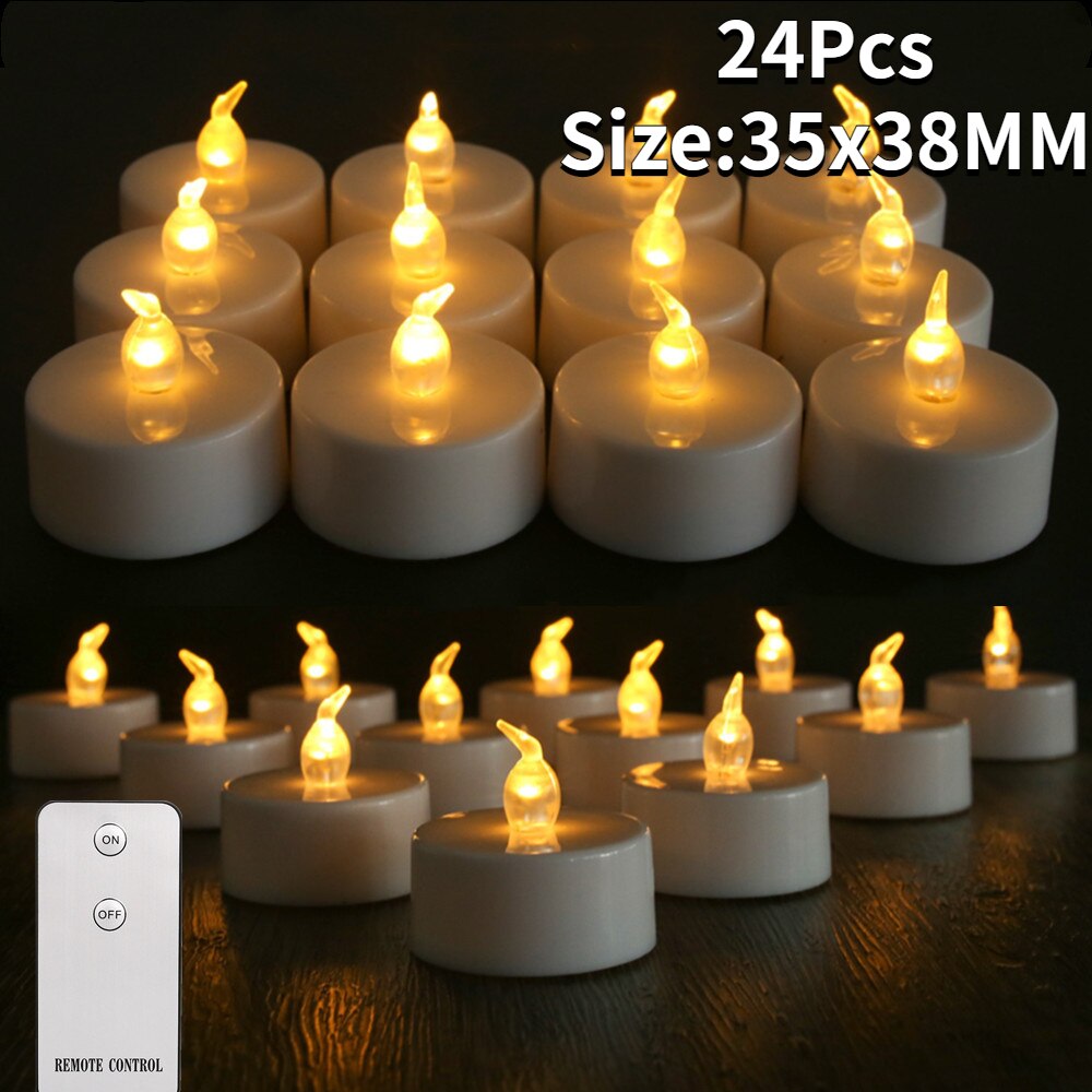 Flickering  Flameless Candles With or Without Remote