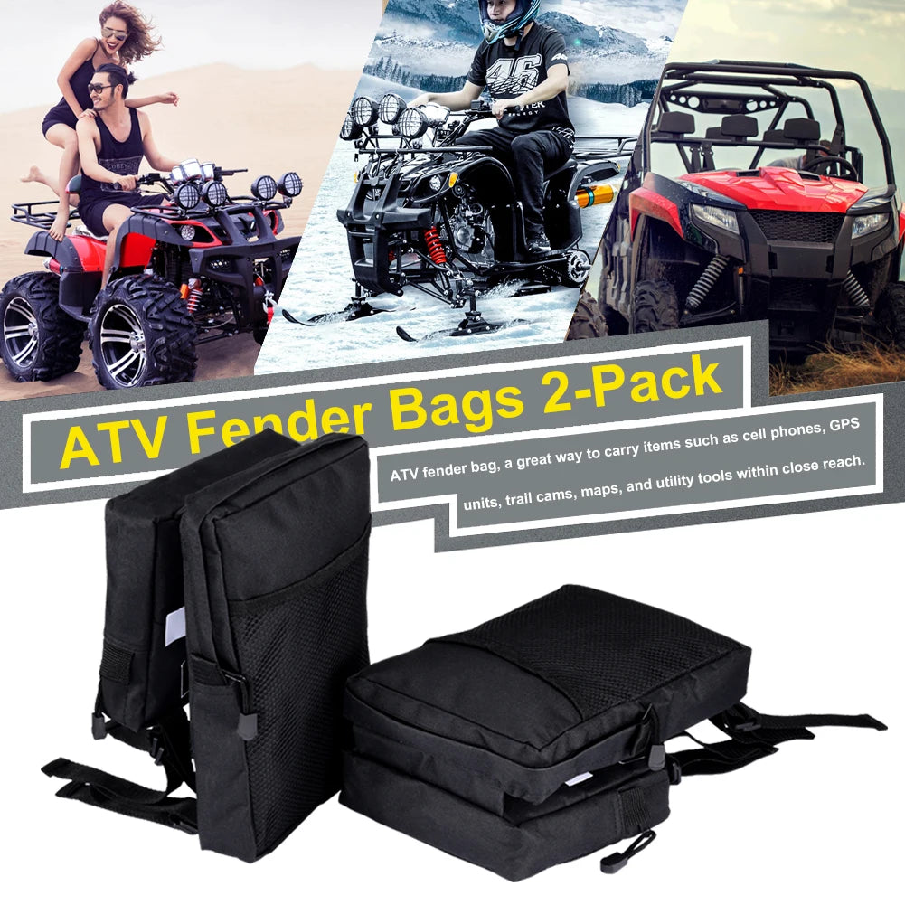 2PCS ATV Fender Bags Tank Saddlebags 이미지 첨부 Rear Luggage Cargo Storage Bag 600D Oxford кофры для мотоцикла Dropshipping