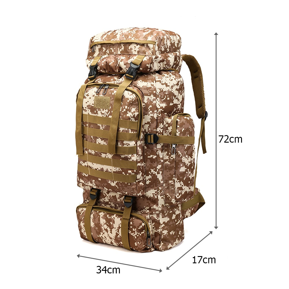 Waterproof 80L Military Tactical Backpack - outpostpocket