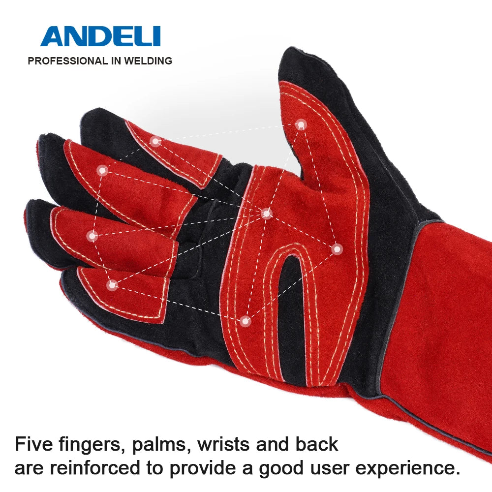 Welding Glove Multifunctional Works Gloves Heat Resistant   Gloves