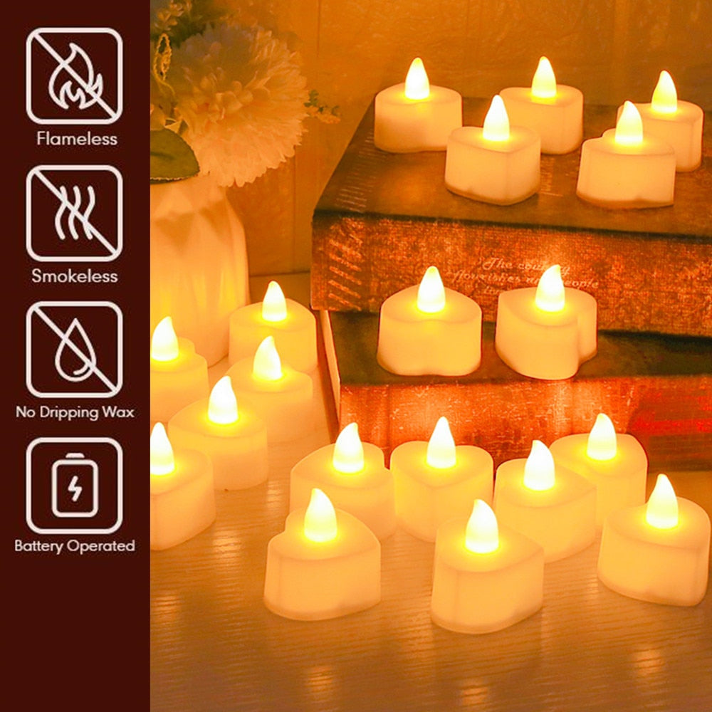 Flickering  Flameless Candles With or Without Remote