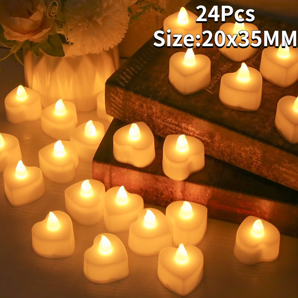 Flickering  Flameless Candles With or Without Remote