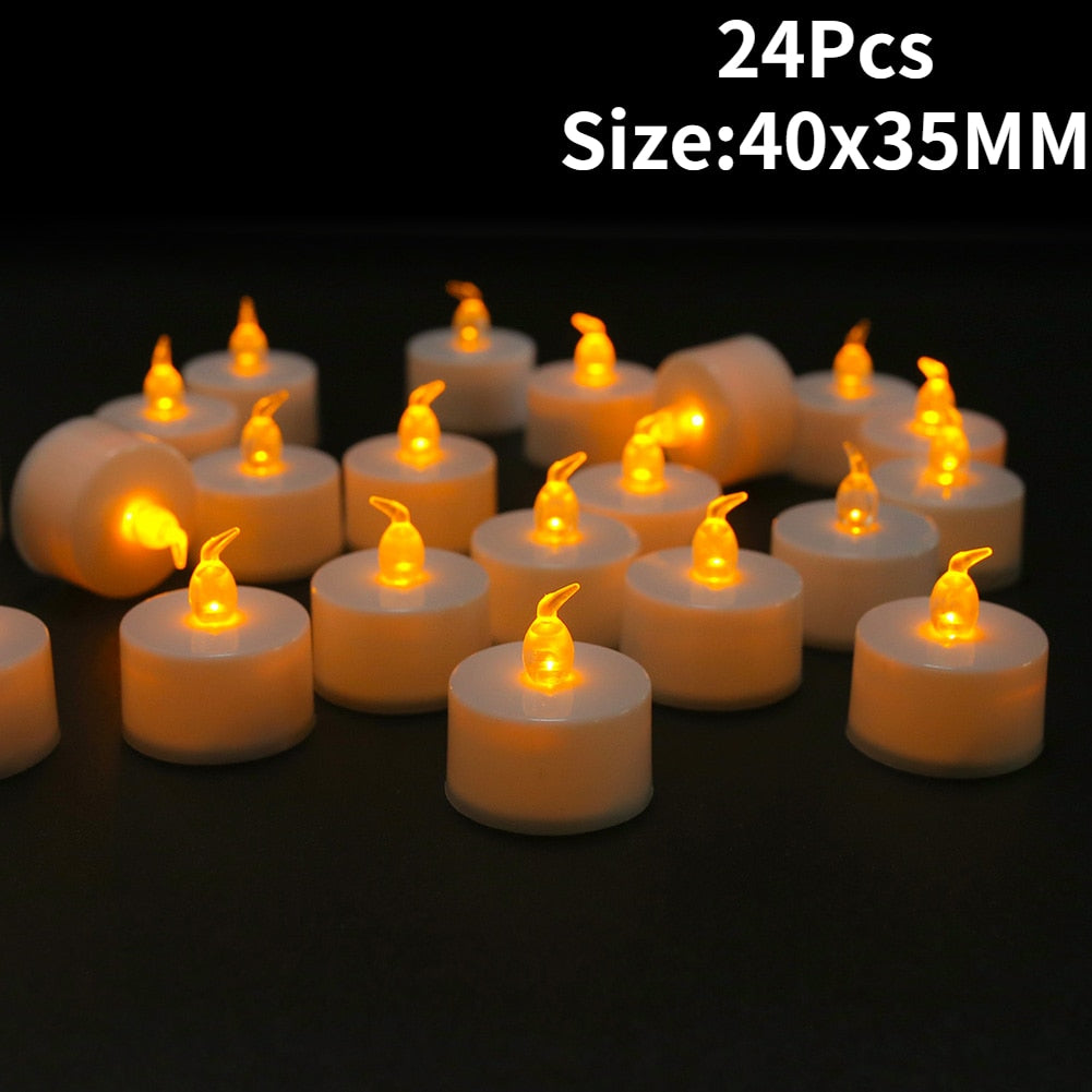 Flickering  Flameless Candles With or Without Remote