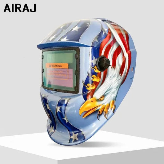 Welding Mask Welder Protection Head Worn Solar Automatic Dimming Welding Cap