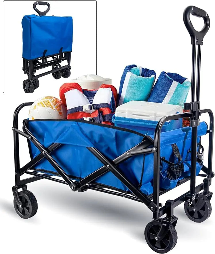 Collapsible Folding Wagon Cart Heavy Duty Outdoor Utility Wagon