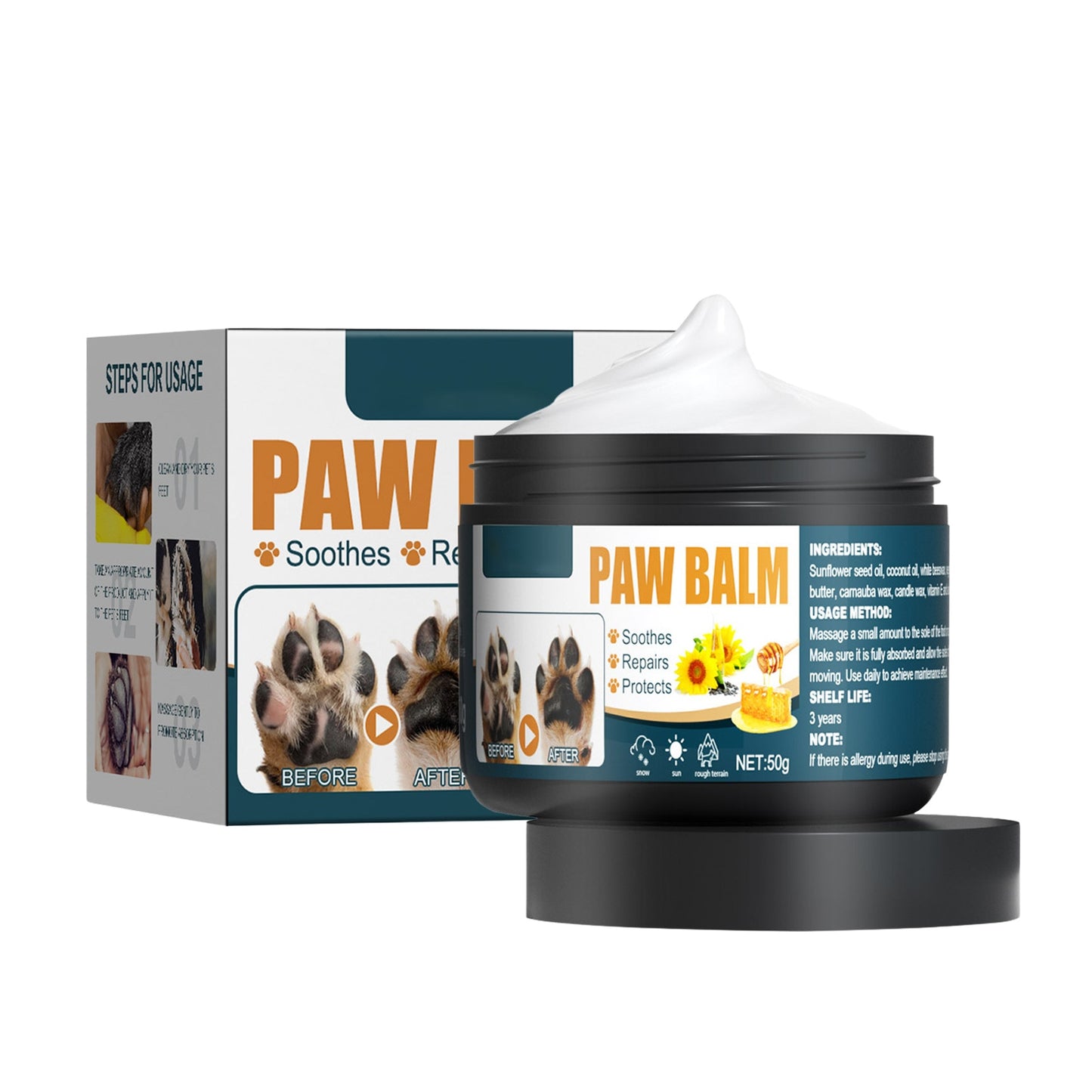 Dog Paw Balm Pet Moisturizing Paw Cream Natural Dog Cat Paw Wax For Dry Paws &amp; Nose Pet Paw Balm Dogs Paw Protectors - outpostpocket