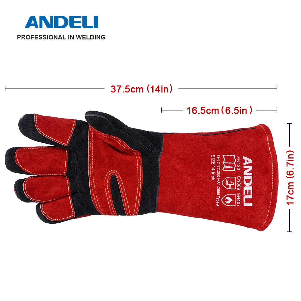 Welding Glove Multifunctional Works Gloves Heat Resistant   Gloves