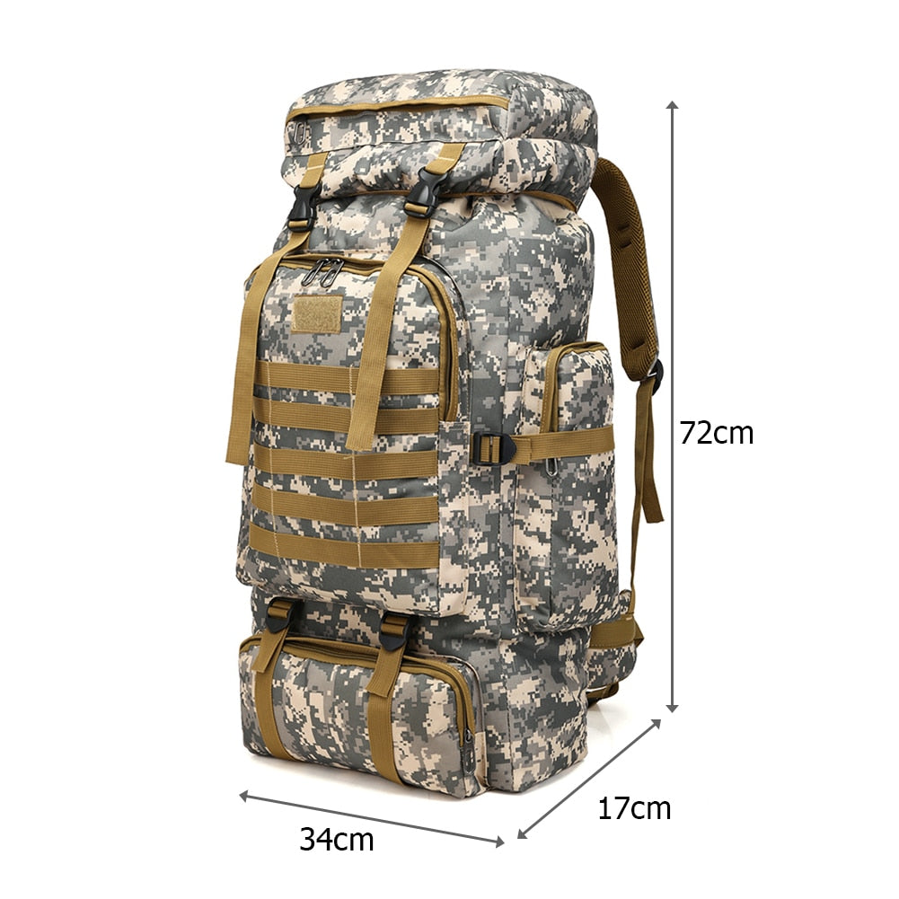 Waterproof 80L Military Tactical Backpack - outpostpocket