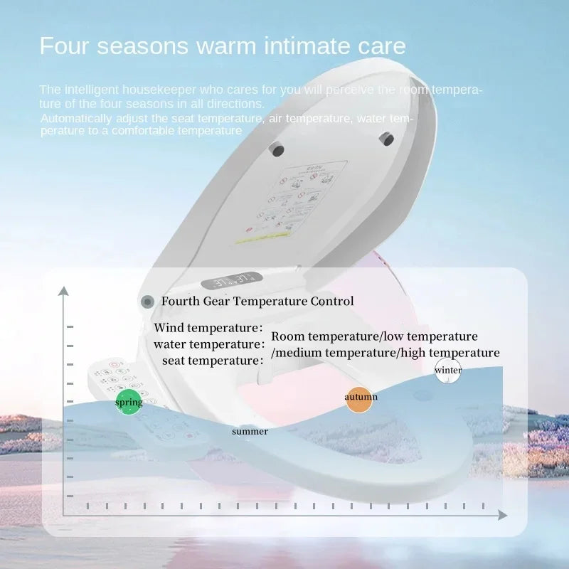 Intelligent Toilet Lid Sterilization, Universal, Fully Automatic Seat, Constant Temperature, Heating Cleaning, Warm Air Drying