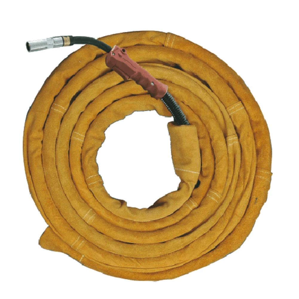 3.5 Meters TIG Mig Cowhide Leather Welding Torch Cable Hose Cover 12ft L