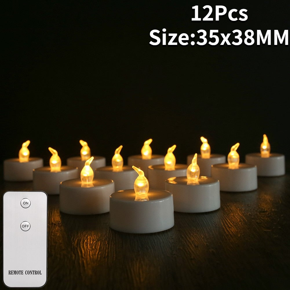 Flickering  Flameless Candles With or Without Remote