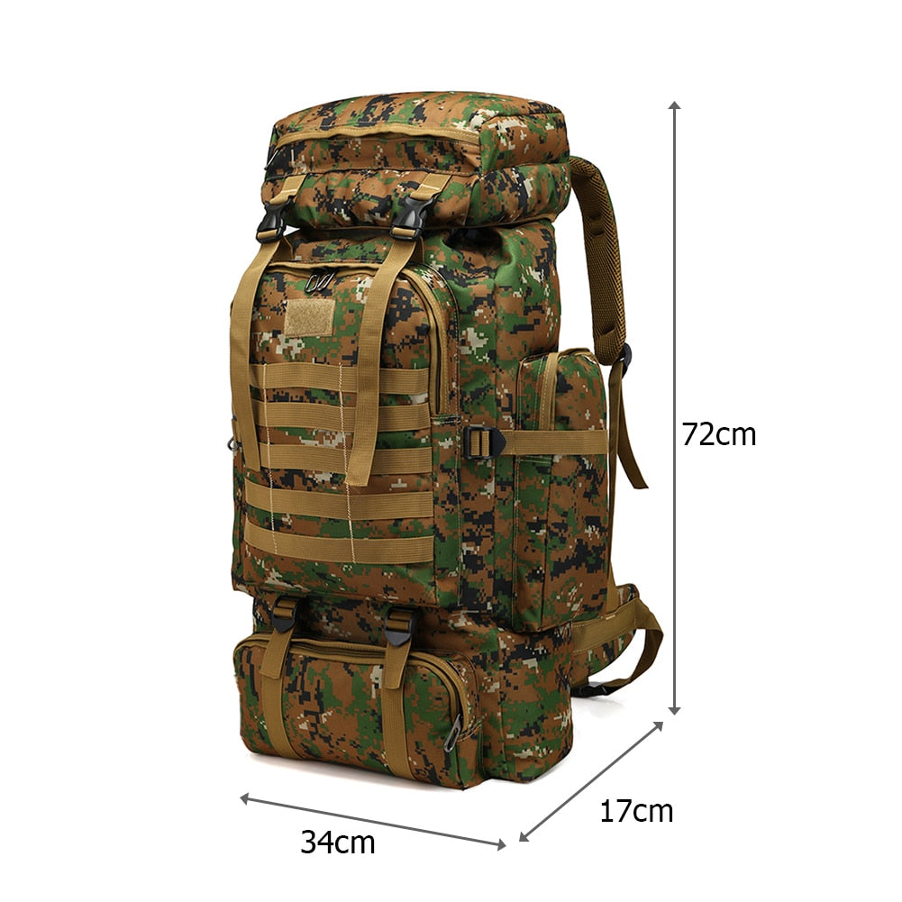 Waterproof 80L Military Tactical Backpack - outpostpocket