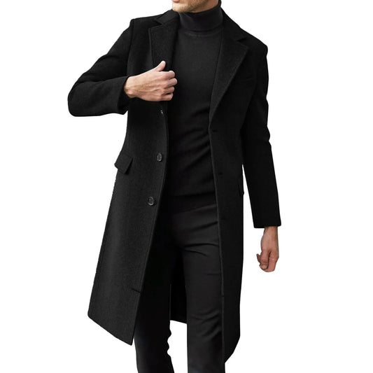 Men's Long Overcoat