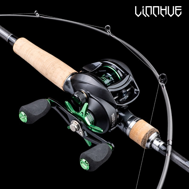 LINNHUE Best Baitcasting Reel BS2000 8.1:1 High Speed Spare Spool Reel Fishing Saltwater Fresh Fishing - outpostpocket