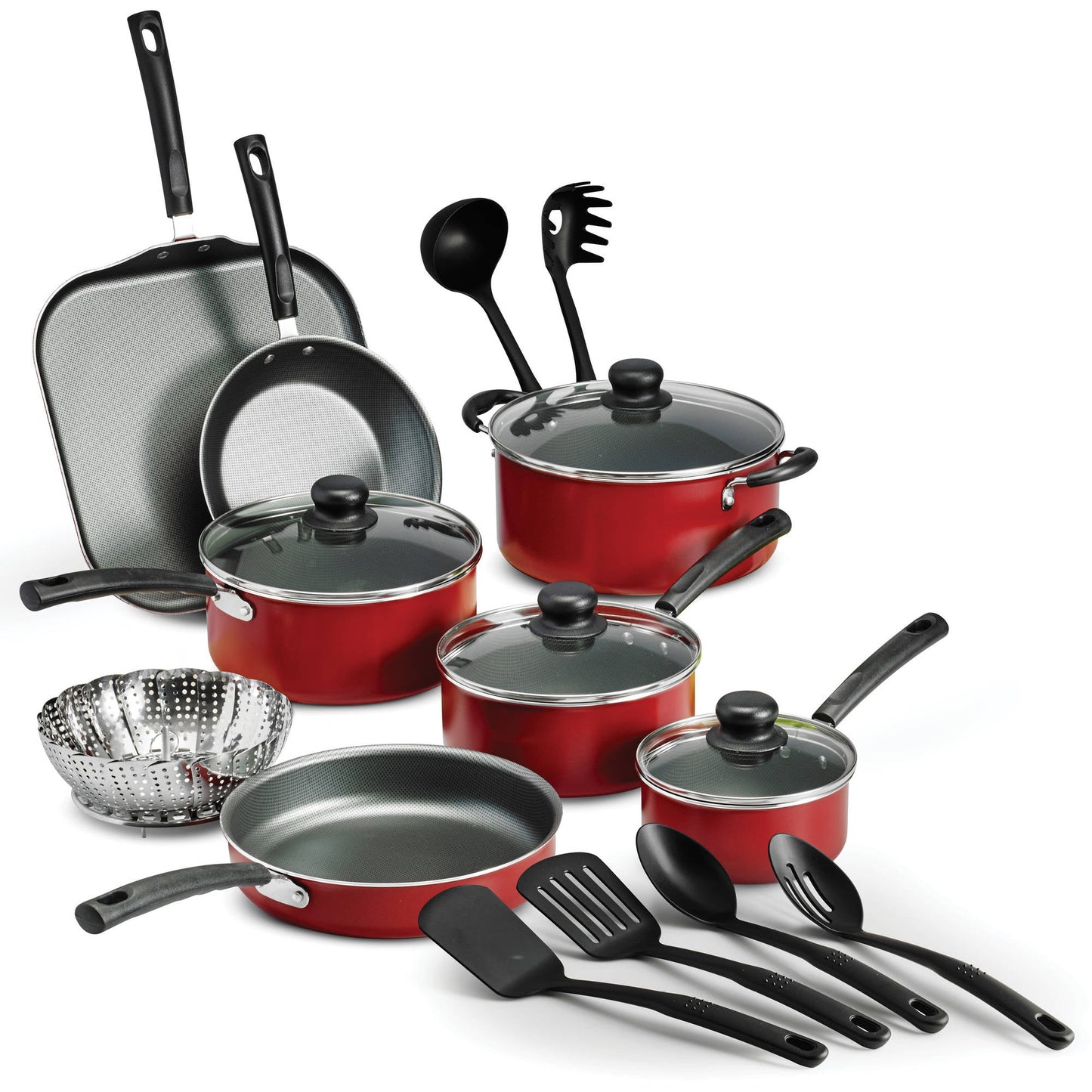 Tramontina Primaware 18 Piece Non-stick Cookware Set, Steel Gray cookware