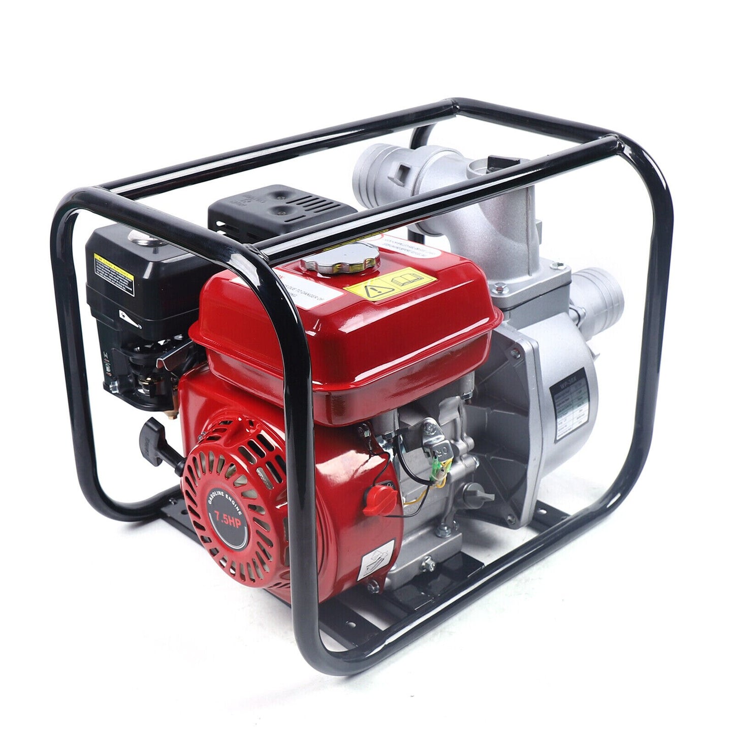 Gasoline Engine Water Pump, 3-inch, 7.5HP 4-Stroke 210CC Gas Powered Trash Water  Pump