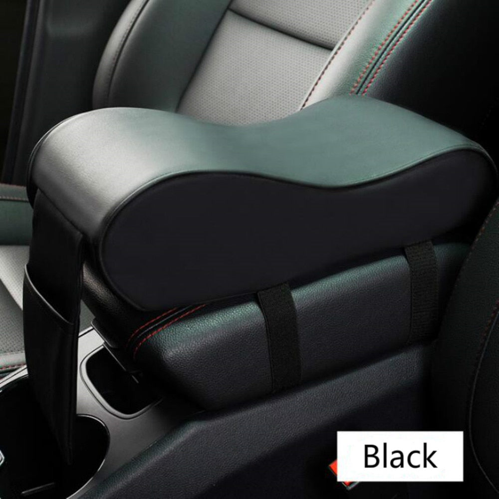 Leather Car Armrest Pad Auto Central Console Seat Box Mat Cushion Pillow Cover