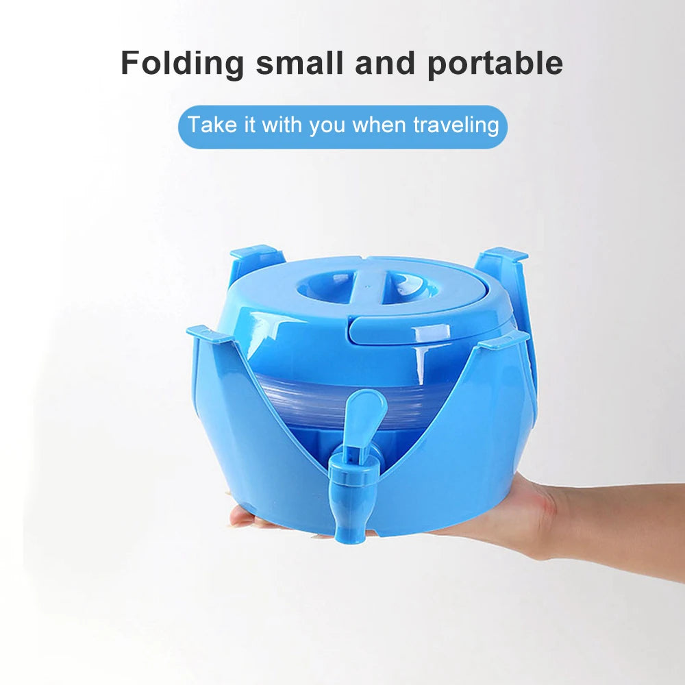 Outdoor Folding Water Bucket 3.5/5.5/7.5L/9.5L Water Container For Camping Travel Storage