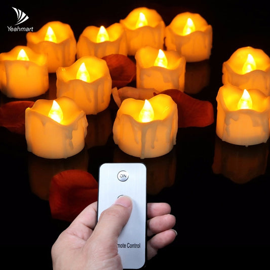 Flickering  Flameless Candles With or Without Remote