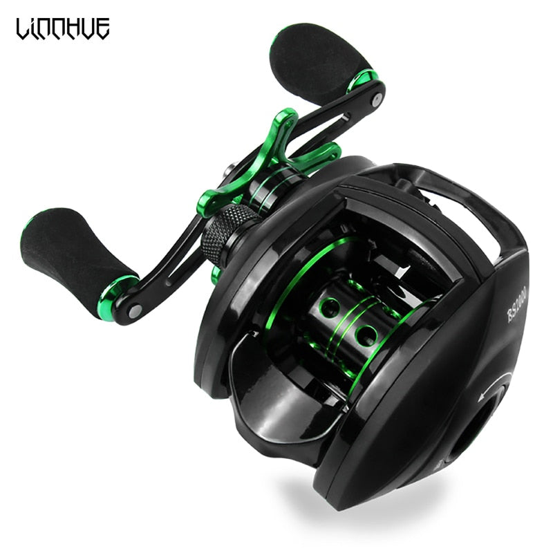 LINNHUE Best Baitcasting Reel BS2000 8.1:1 High Speed Spare Spool Reel Fishing Saltwater Fresh Fishing - outpostpocket