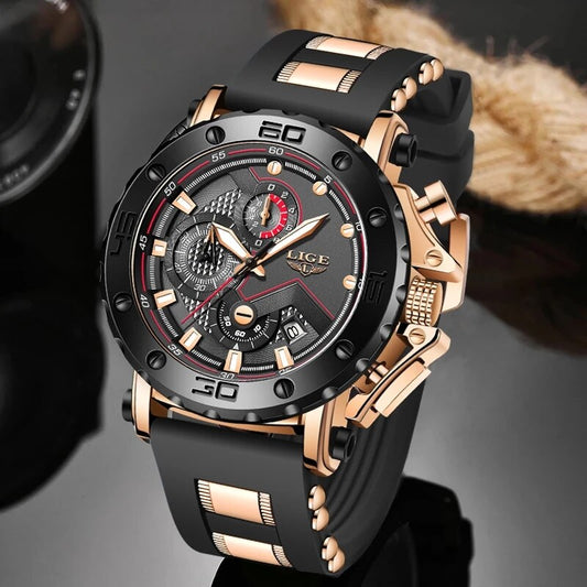 2023 Luxury Mens Watches Original Case Large Dial Watch Men Business Wristwatch Sports Watch for Men - outpostpocket