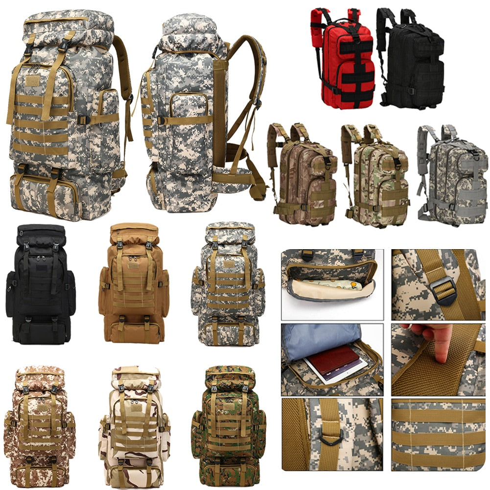 Waterproof 80L Military Tactical Backpack - outpostpocket